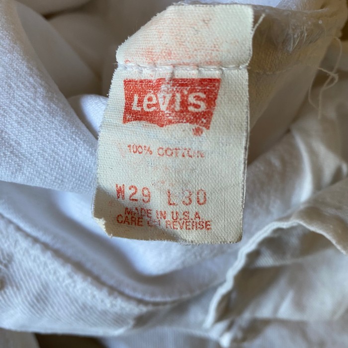 90's USA made / 《Levi's》 501 white denim pants | Vintage.City 古着屋、古着コーデ情報を発信