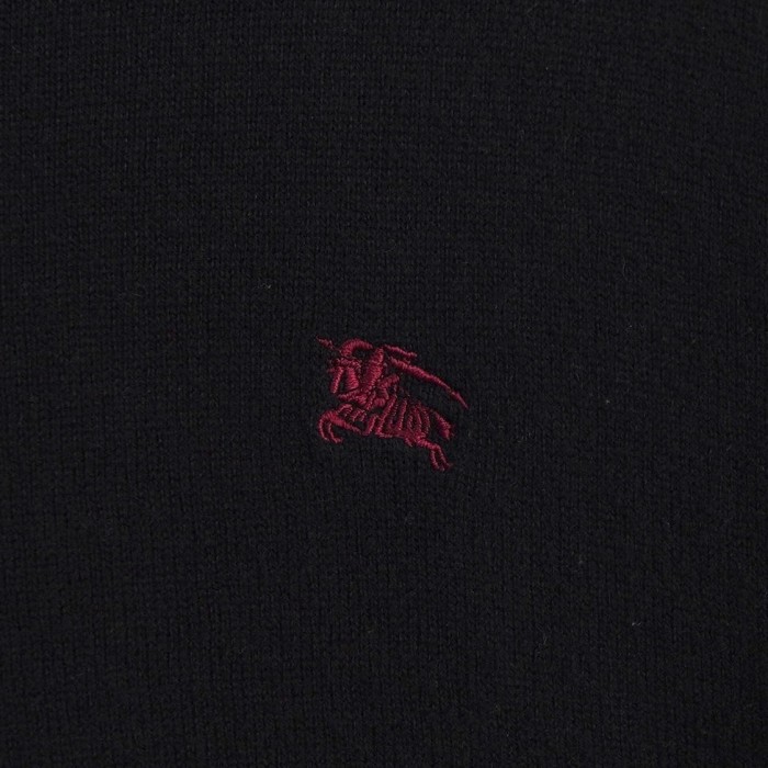 BURBERRY BLACK LABEL / バーバリーブラックレーベル ニット / セーター ロゴ刺繍 / タートルネック Mサイズ相当 | Vintage.City 빈티지숍, 빈티지 코디 정보