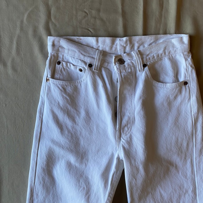 90's USA made / 《Levi's》 501 white denim pants | Vintage.City 빈티지숍, 빈티지 코디 정보