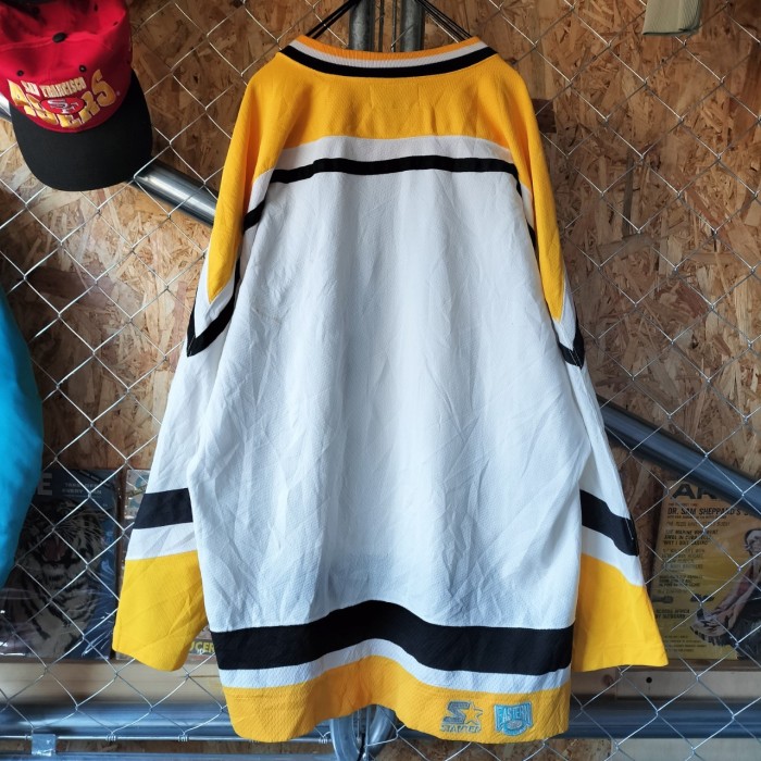 STARTER   スターター　90s   NHL   ペンギンズ　ホッケーシャツ　 ゲームシャツ　ジャージ　ヴィンテージ　ビッグサイズ　ユニセックス　ストリート　ヒップホップ　古着 | Vintage.City Vintage Shops, Vintage Fashion Trends