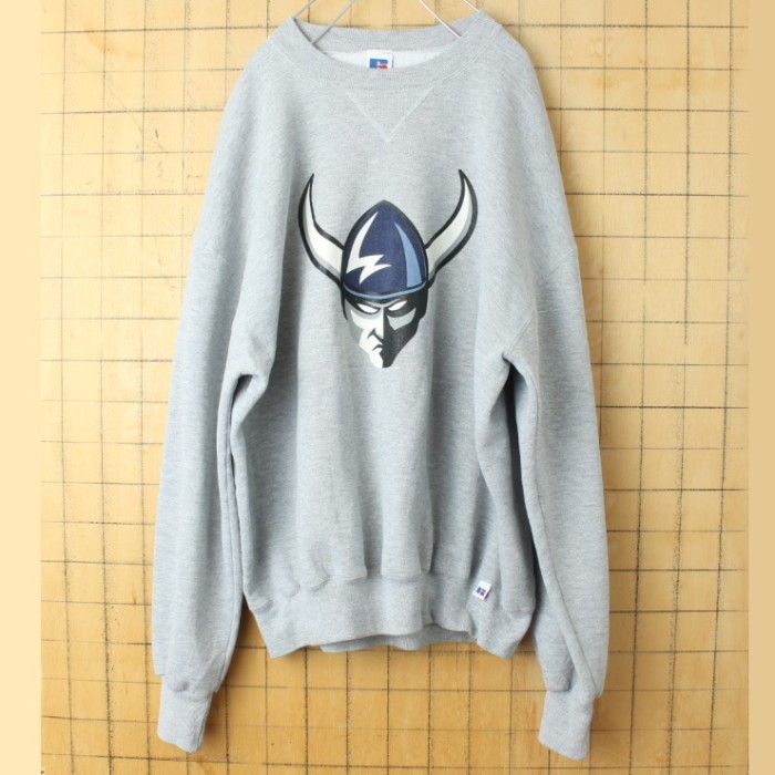 90s 00s USA RUSSELL ATHLETIC WWU Vikings プリント スウェット グレー メンズXL アメリカ古着 | Vintage.City 古着屋、古着コーデ情報を発信