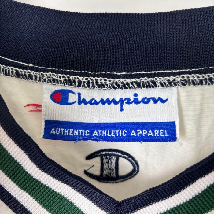 90s Champion ナイロンジャケット プルオーバー リブライン 白 XL | Vintage.City 빈티지숍, 빈티지 코디 정보