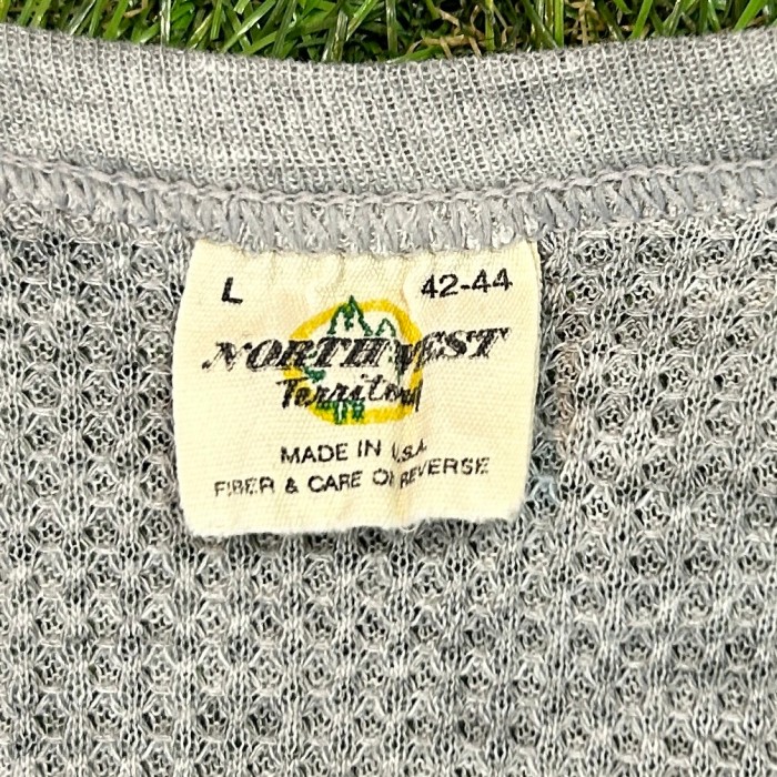 【Men's】80s グレー サーマル Tシャツ / Made In USA Vintage ヴィンテージ 古着 トップス ワッフル ロンT T-Shirt ティーシャツ | Vintage.City 빈티지숍, 빈티지 코디 정보