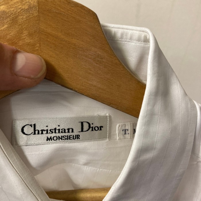 00’s初期Christian Dior 長袖シャツ 長袖 シャツ 白 ストライプ | Vintage.City 빈티지숍, 빈티지 코디 정보