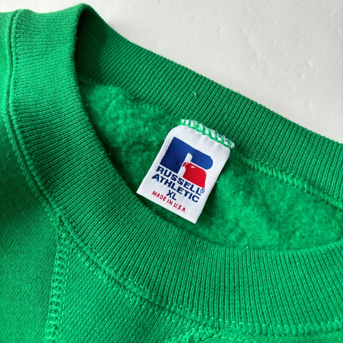 90's RUSSELL ST.PAT'S USA Sweat Shirt ラッセル スウェット トレーナー 緑 | Vintage.City 古着屋、古着コーデ情報を発信
