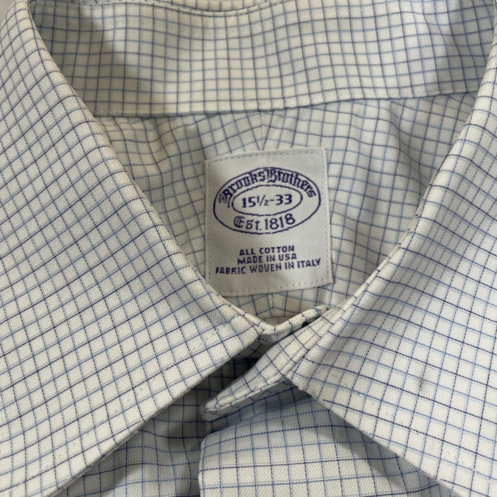 【Brooks Brothers】ダブルカフス チェックシャツ USA製 | Vintage.City 古着屋、古着コーデ情報を発信