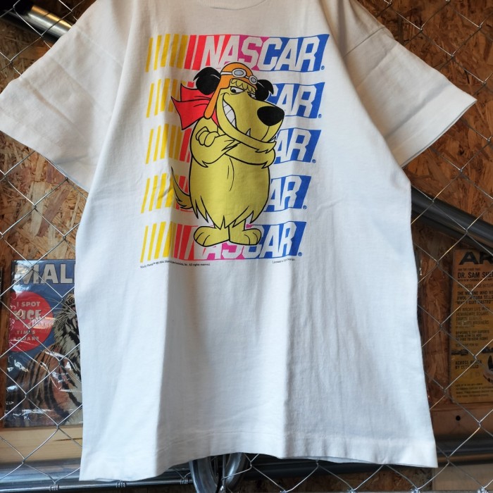 Wacky Races   NASCAR  90s    USA製　マトリー　シングルステッチ　半袖　Tシャツ　チキチキマシン猛レース　ケンケン　ヴィンテージ　ホワイト　ユニセックス　ストリート　アメカジ　古着 | Vintage.City 古着屋、古着コーデ情報を発信