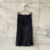black ruched skirt | Vintage.City 古着屋、古着コーデ情報を発信
