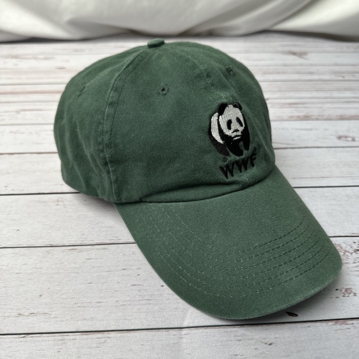 WWF パンダ　コットンキャップ　フリーサイズ　緑　くすみカラー　アニマル　帽子  古着 | Vintage.City Vintage Shops, Vintage Fashion Trends