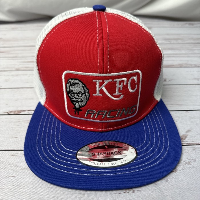 KFC カーネルサンダース　メッシュキャップ　フリーサイズ　赤　青　白　帽子  古着 | Vintage.City 빈티지숍, 빈티지 코디 정보