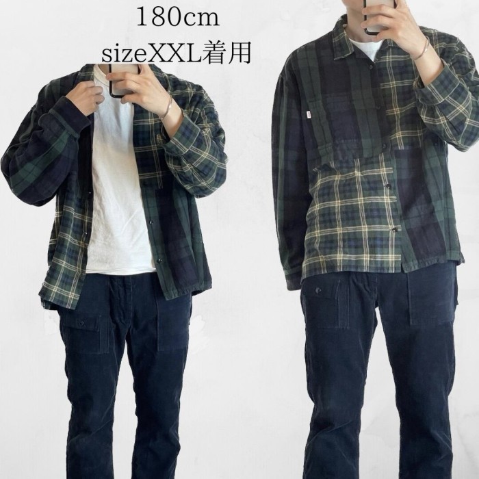 BoTT Box Flannel L/S Shirt　size XL.XXL 配送B ボット　ボックスフランネルシャツ　チェック | Vintage.City 빈티지숍, 빈티지 코디 정보
