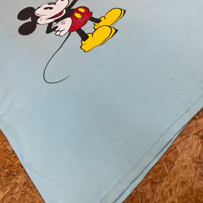 USA製 ’80s Disney ミッキーマウス プリントタンクトップ XL ライトブルー オールドミッキー 80年代 ヴィンテージ ディズニー Mickey ノースリーブ カットソー ユーズド USED 古着 MADE IN USA | Vintage.City 빈티지숍, 빈티지 코디 정보