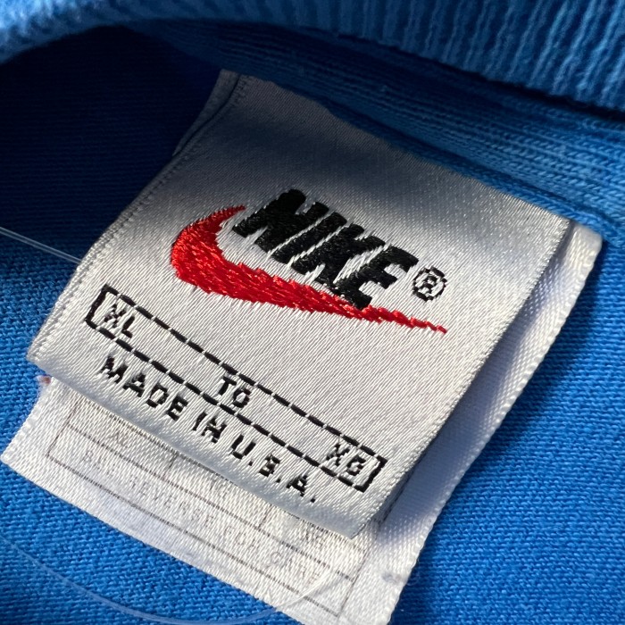 NIKE ナイキ ポケットTシャツ スウォッシュ刺繍 90S 90'S アメリカ製 MADE IN USA  ブルー XL 11229 | Vintage.City 빈티지숍, 빈티지 코디 정보