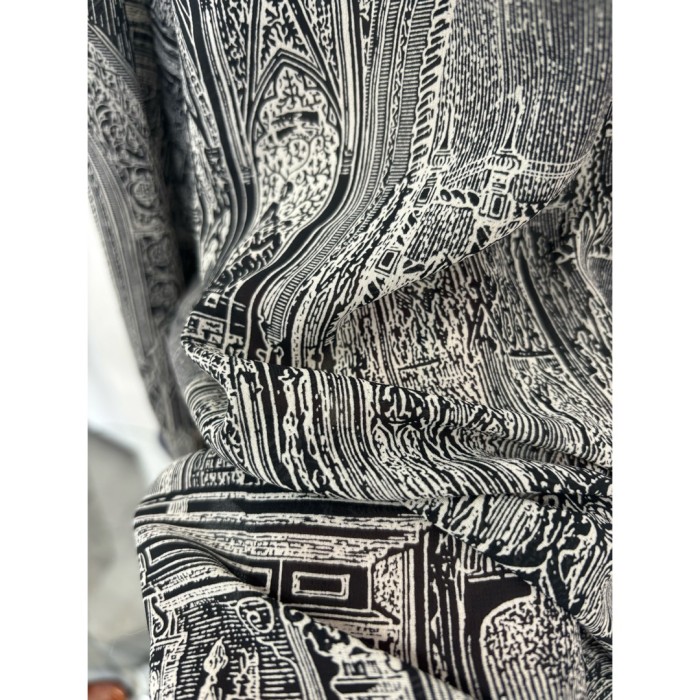 シアーシャツ 柄シャツ ネイビー レディース 日本製 #301 | Vintage.City 古着屋、古着コーデ情報を発信