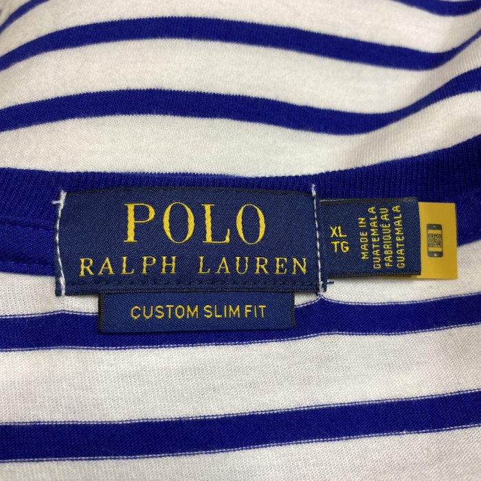 POLO RALPH LAuREN polo bear border T-shirt size XL 配送A　ラルフローレン　ボーダー　リンガーTシャツ　オーバーサイズ | Vintage.City 빈티지숍, 빈티지 코디 정보