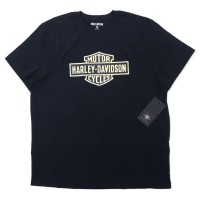 HARLEY DAVIDSON ロゴプリント Tシャツ XL ブラック コットン TEE-KNIT 96101-21VM 未使用品 | Vintage.City 빈티지숍, 빈티지 코디 정보