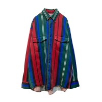 -90’s “Wrangler” L/S Multi Striped Shirt | Vintage.City 古着屋、古着コーデ情報を発信