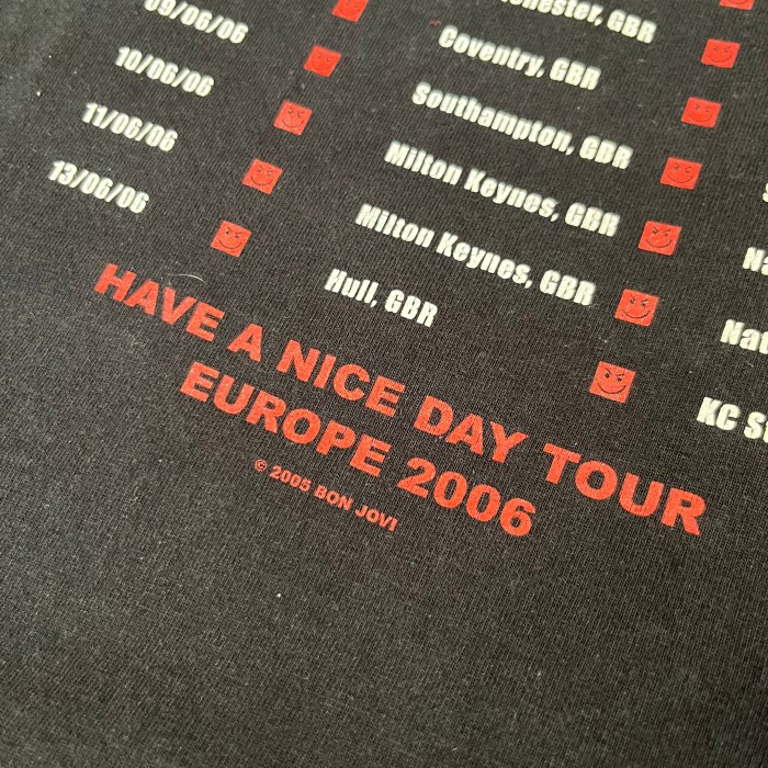 00's BONJOVI TOUR tee/2000年代　ボン・ジョビ　ツアー　ティー | Vintage.City 빈티지숍, 빈티지 코디 정보