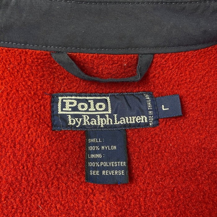 90年代 POLO SPORT Polo by Ralph Lauren ポロスポーツ ポロバイラルフローレン ナイロン スイングトップ フリースライナー メンズXL相当 | Vintage.City 빈티지숍, 빈티지 코디 정보