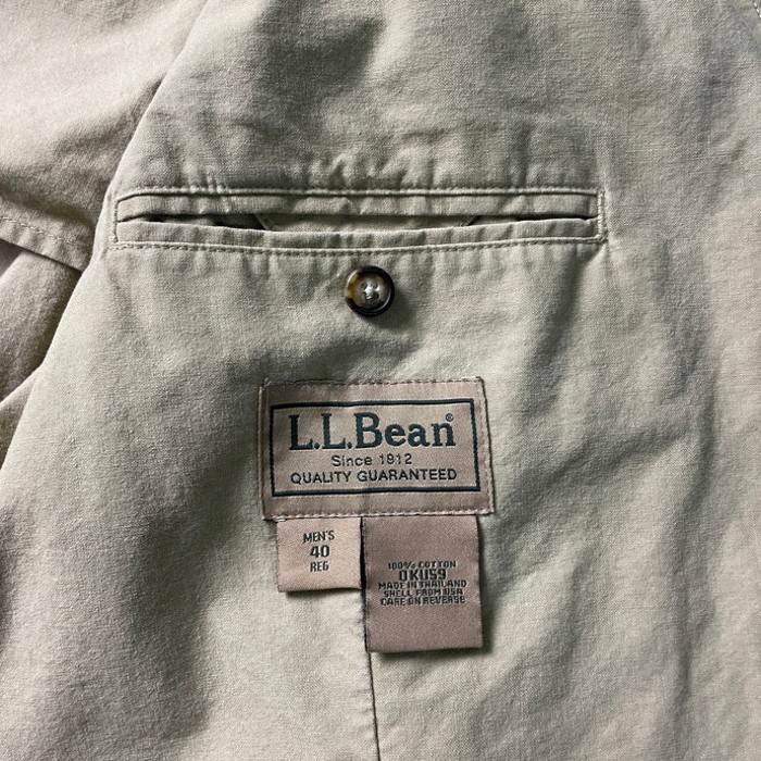 00年代 L.L.Bean エルエルビーン コットン テーラードジャケット 肩パッド入り メンズXL相当 40REG | Vintage.City 古着屋、古着コーデ情報を発信