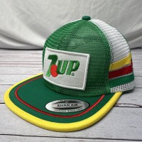 7UP　メッシュキャップ　フリーサイズ　緑　白　帽子  古着 | Vintage.City 古着屋、古着コーデ情報を発信