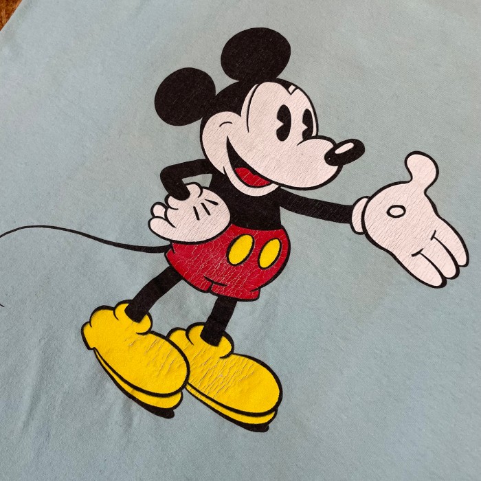 USA製 ’80s Disney ミッキーマウス プリントタンクトップ XL ライトブルー オールドミッキー 80年代 ヴィンテージ ディズニー Mickey ノースリーブ カットソー ユーズド USED 古着 MADE IN USA | Vintage.City 古着屋、古着コーデ情報を発信