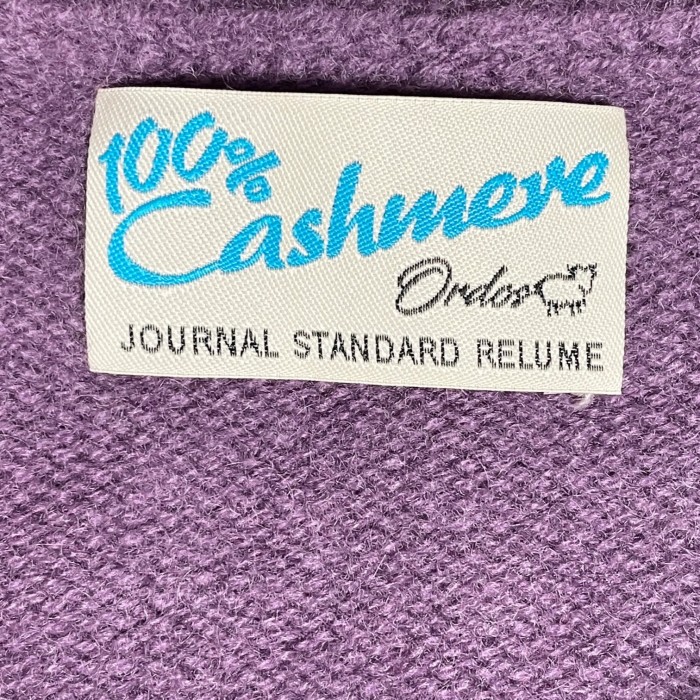 JOURNAL STANDARD RELUME クルーネックカシミヤセーター パープル Mサイズ | Vintage.City 빈티지숍, 빈티지 코디 정보