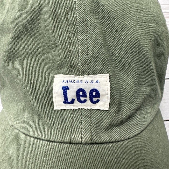 Lee リー　コットンキャップ　フリーサイズ　カーキ　くすみカラー　帽子   古着 | Vintage.City 빈티지숍, 빈티지 코디 정보