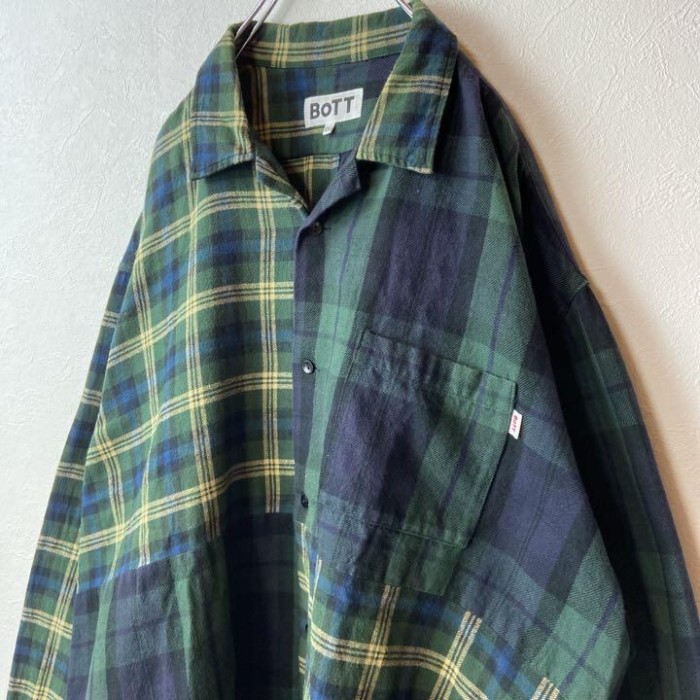 BoTT Box Flannel L/S Shirt　size XL.XXL 配送B ボット　ボックスフランネルシャツ　チェック | Vintage.City 古着屋、古着コーデ情報を発信