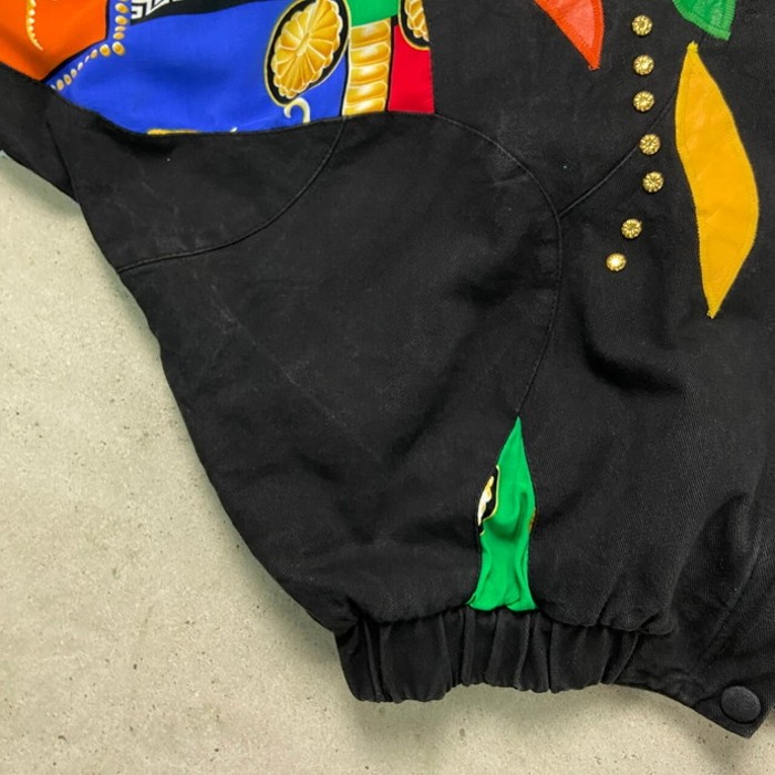 80年代～90年代 Julian K クレイジーパターンブルゾン レザー切り替え パッチワーク コンチョ デザインジャケット レディースL相当 メンズ | Vintage.City 古着屋、古着コーデ情報を発信