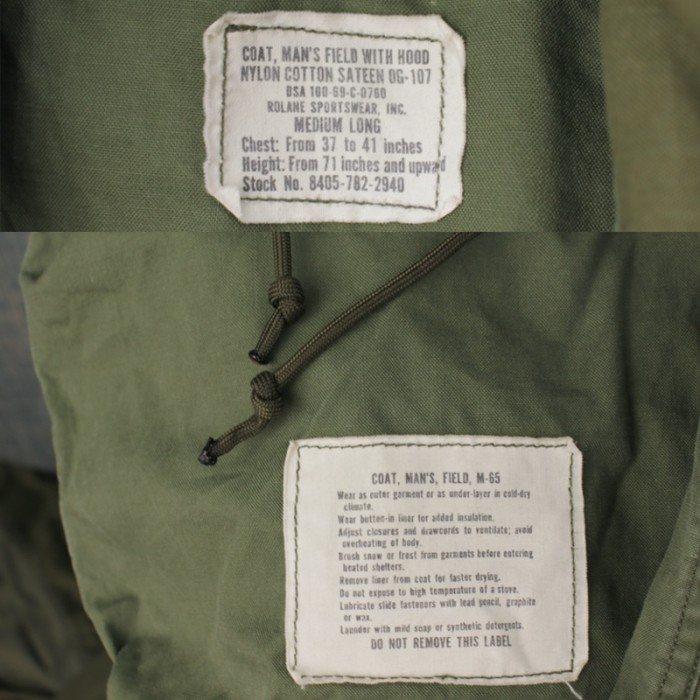 M-65 フィールドジャケット Modifi　セカンド ML 米軍 69年 実物 [9018934] | Vintage.City 古着屋、古着コーデ情報を発信