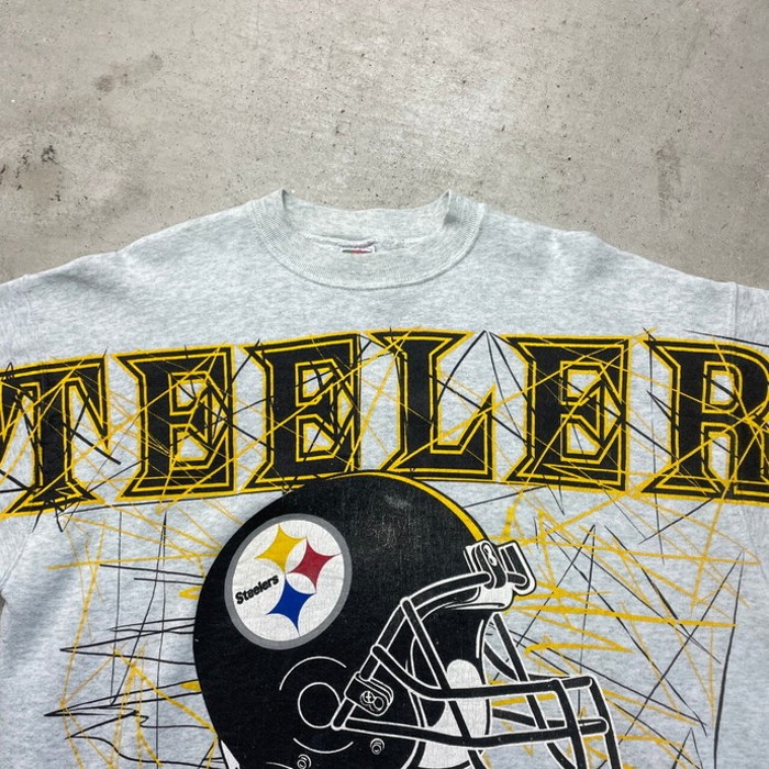 90年代 NFL Pittsburgh Steelers ピッツバーグ・スティーラーズ スウェットシャツ チームロゴプリント メンズXL | Vintage.City 빈티지숍, 빈티지 코디 정보