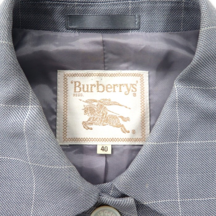 Burberrys ウィンドーペン オーバーブラウス 40 グレー ウール シルク オールド 日本製 | Vintage.City 古着屋、古着コーデ情報を発信
