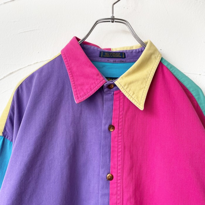 Crazy pattern cotton shirt クレイジーパターン コットンシャツ | Vintage.City 빈티지숍, 빈티지 코디 정보