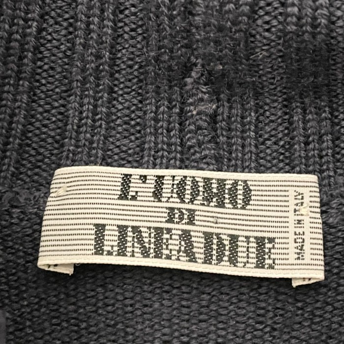 MADE IN ITALY製 L'UOHO DI LINEADUE タートルネックカシミヤ混ニットセーター ネイビー 50サイズ | Vintage.City 古着屋、古着コーデ情報を発信