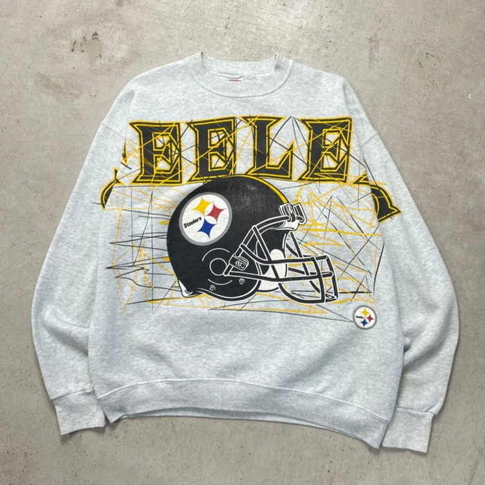 90年代 NFL Pittsburgh Steelers ピッツバーグ・スティーラーズ スウェットシャツ チームロゴプリント メンズXL | Vintage.City 빈티지숍, 빈티지 코디 정보