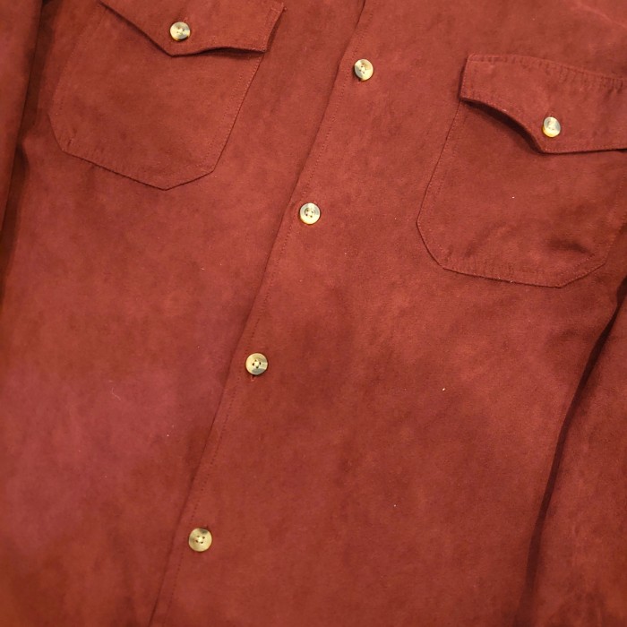 KNIGHTSBRIDGE fake suede shirt | Vintage.City 古着屋、古着コーデ情報を発信
