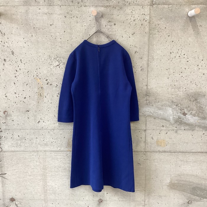 japan vintage blue knit dress | Vintage.City 古着屋、古着コーデ情報を発信