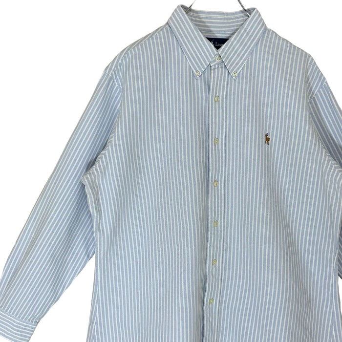 Ralph Lauren ストライプシャツ XL 刺繍ロゴ ワンポイントロゴ | Vintage.City 빈티지숍, 빈티지 코디 정보