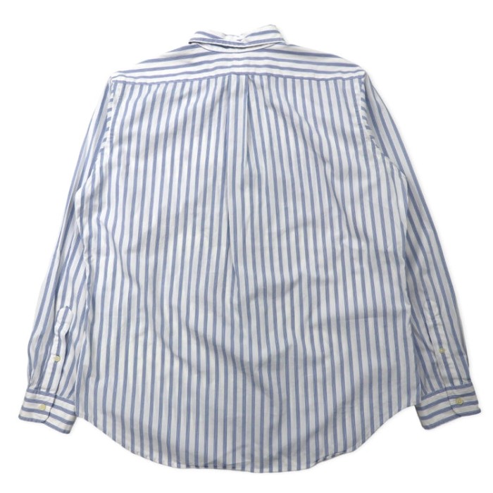 Ralph Lauren ボタンダウンシャツ L ホワイト ストライプ コットン CLASSIC FIT スモールポニー刺繍 | Vintage.City 古着屋、古着コーデ情報を発信