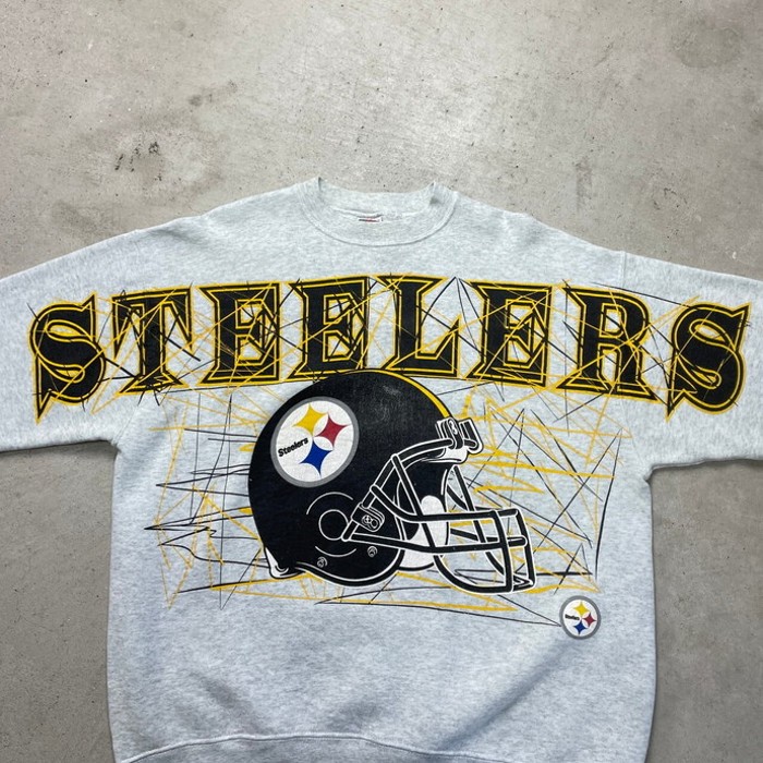 90年代 NFL Pittsburgh Steelers ピッツバーグ・スティーラーズ スウェットシャツ チームロゴプリント メンズXL | Vintage.City 古着屋、古着コーデ情報を発信
