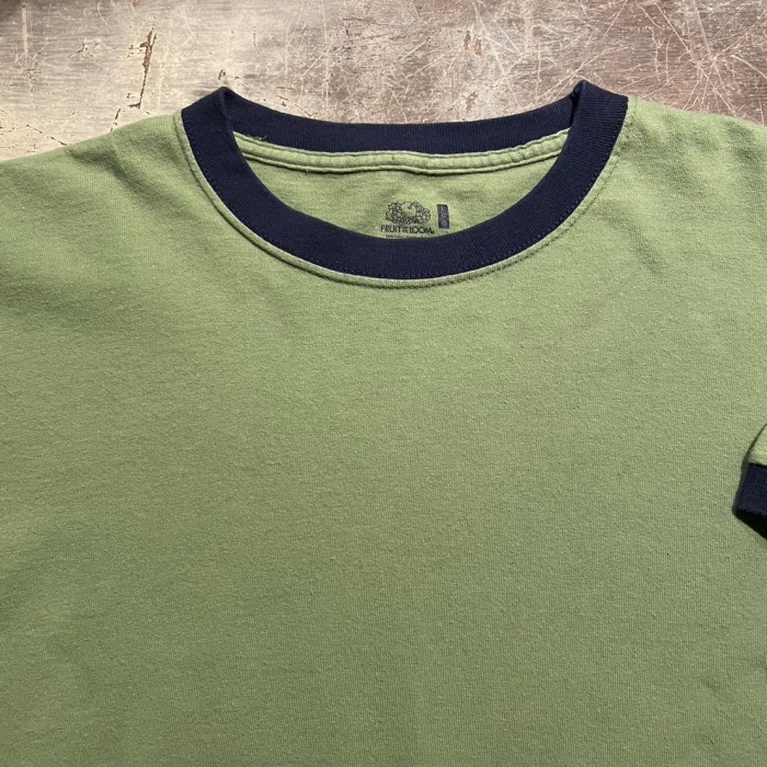 FRUIT OF THE LOOM フルーツオブザルーム　無地　リンガー　半袖Tシャツ　C812 | Vintage.City 古着屋、古着コーデ情報を発信