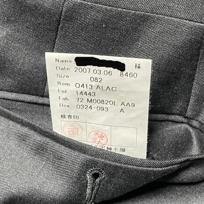 MADE IN JAPAN製 azabu tailor Loro Piana生地ウールスラックス チャコールグレー W82サイズ | Vintage.City 빈티지숍, 빈티지 코디 정보