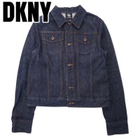 DKNY JEANS 90年代 リジッド デニムジャケット Gジャン S ブルー 濃紺 | Vintage.City 古着屋、古着コーデ情報を発信