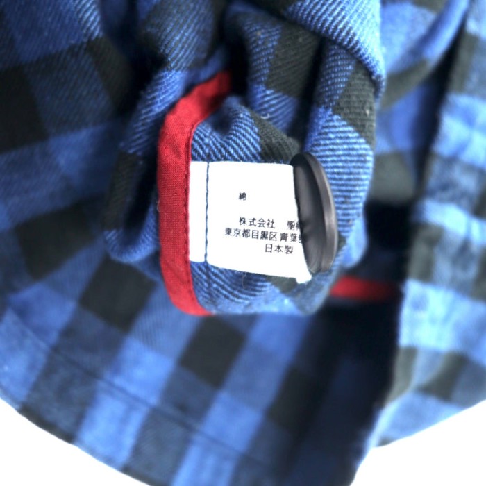 BLUE BLUE ガウンコート チェスターコート 羽織 2 ブルー チェック コットン INDIGO DYE 日本製 | Vintage.City 古着屋、古着コーデ情報を発信