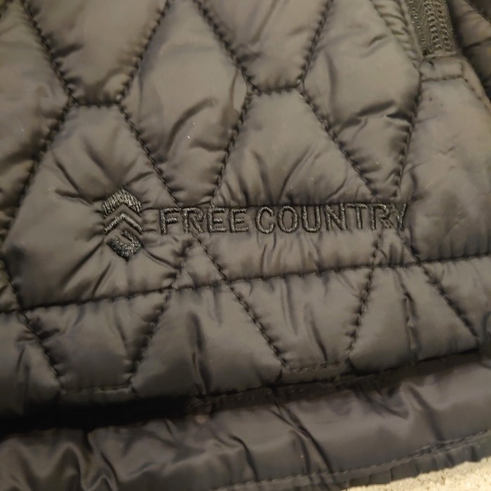 FREE COUNTRY quilting zip up vest | Vintage.City 古着屋、古着コーデ情報を発信