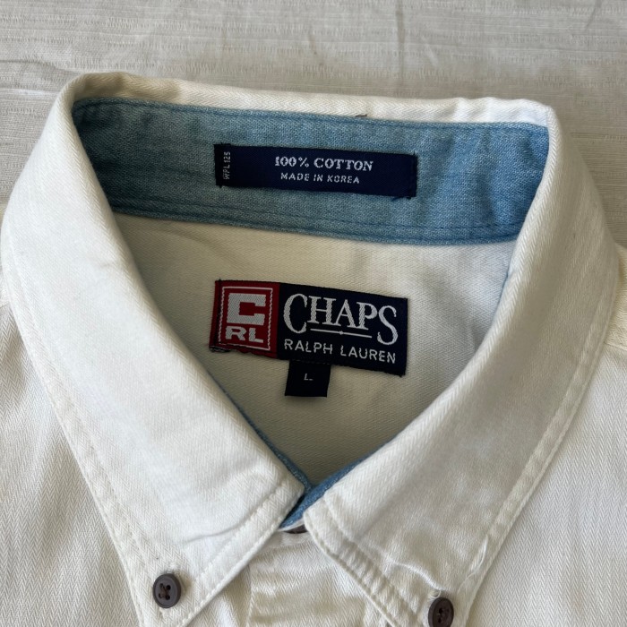 90’s Chaps/チャップス ラルフローレン  ボタンダウンシャツ ロングスリーブシャツ 無地シャツ 古着 fc-1738 | Vintage.City 古着屋、古着コーデ情報を発信