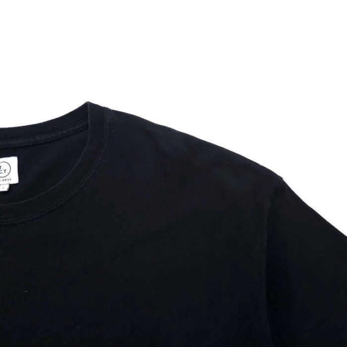 THE COMMON TEMPO ビッグサイズ ポケット Tシャツ L ブラック コットン | Vintage.City 古着屋、古着コーデ情報を発信