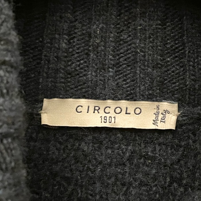 MADE IN ITALY製 CIRCOLO1901 タートルネックニットセーター ネイビー Mサイズ | Vintage.City 古着屋、古着コーデ情報を発信