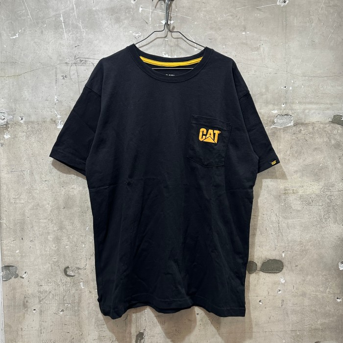 USA古着CAT キャタピラー ポケットTシャツ ポケT ブラックXL | Vintage.City 古着屋、古着コーデ情報を発信